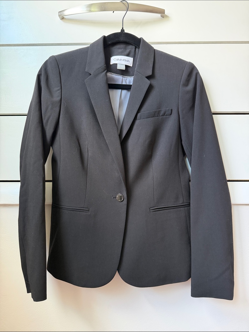 Calvin Klein Black Single-Button Women's Blazer